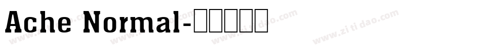 Ache Normal字体转换